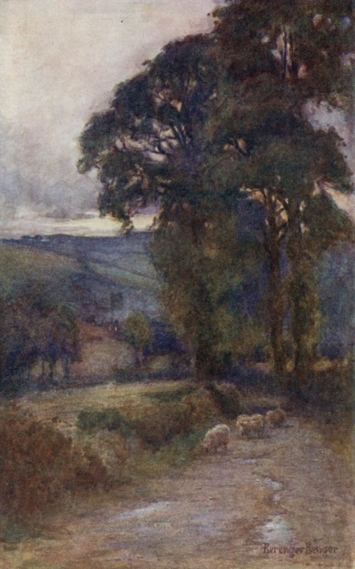 A estrada sombreada de Ernest Benger or Berenger
