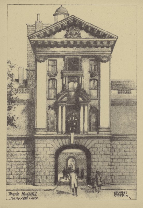 Hospital Barts, Portão Henry VIII de Ernest Coffin