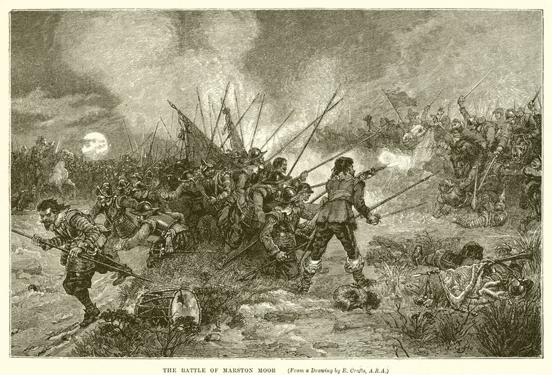 A batalha de Marston Moor de Ernest Crofts