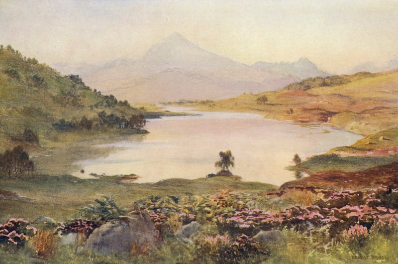 Loch Poulary (litografia a cores) de Ernest Edward Briggs