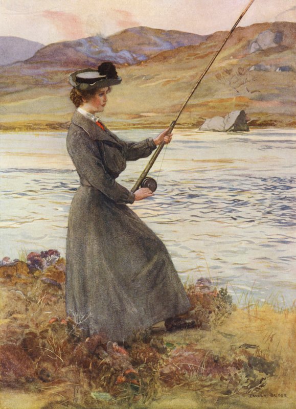 A arte suave (litografia a cores) de Ernest Edward Briggs