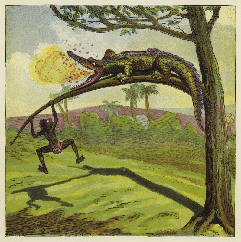 Crocodilo de Ernest Henry Griset