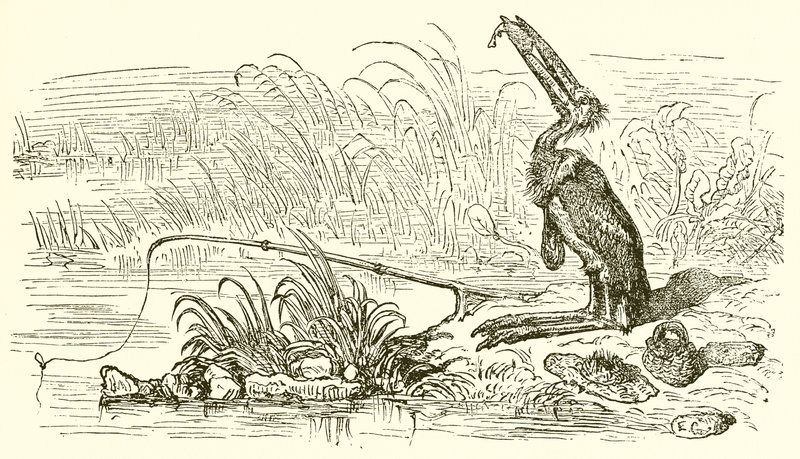 O pescador e o peixinho de Ernest Henry Griset