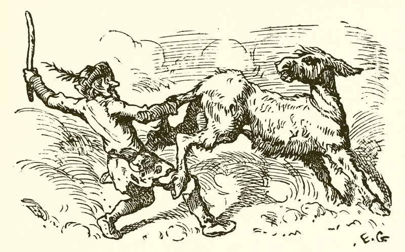 O burro na pele do leão de Ernest Henry Griset
