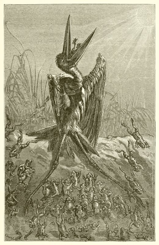 As rãs que desejam um rei de Ernest Henry Griset