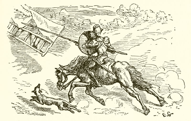 O cavaleiro e seu carregador de Ernest Henry Griset