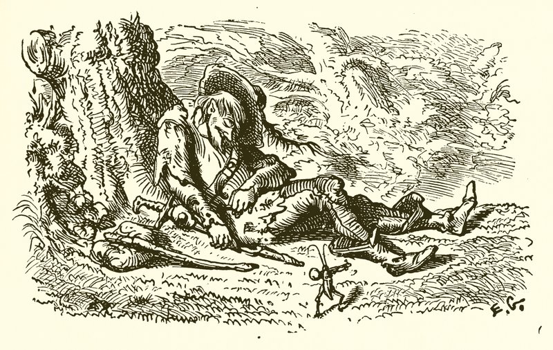 Os gafanhotos e o gafanhoto de Ernest Henry Griset