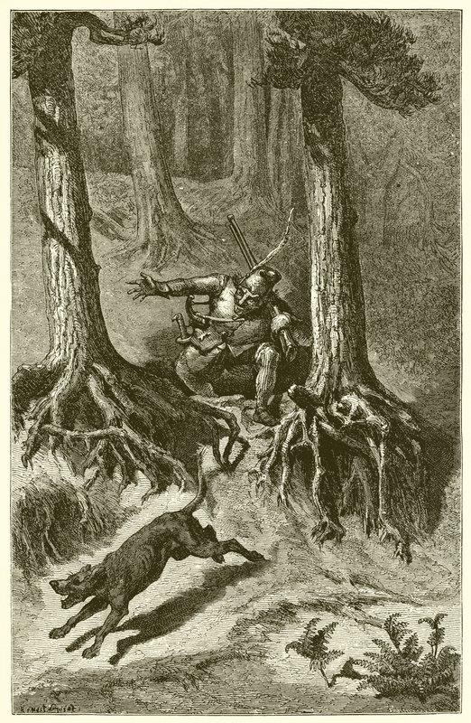 O velho cão de caça de Ernest Henry Griset