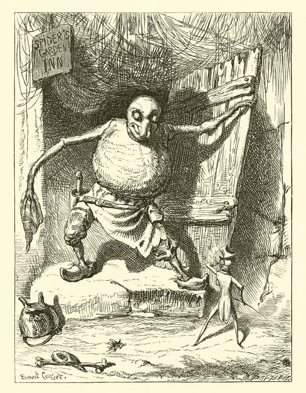 A aranha e a mosca de Ernest Henry Griset