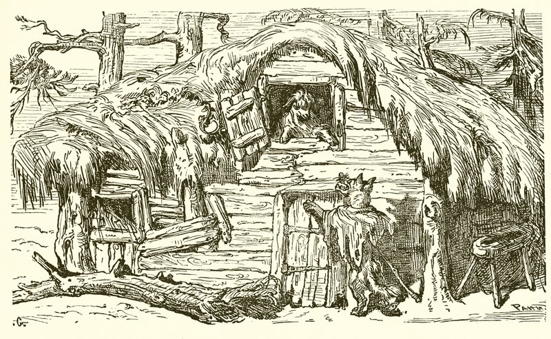 O lobo, a cabra e o cabrito de Ernest Henry Griset