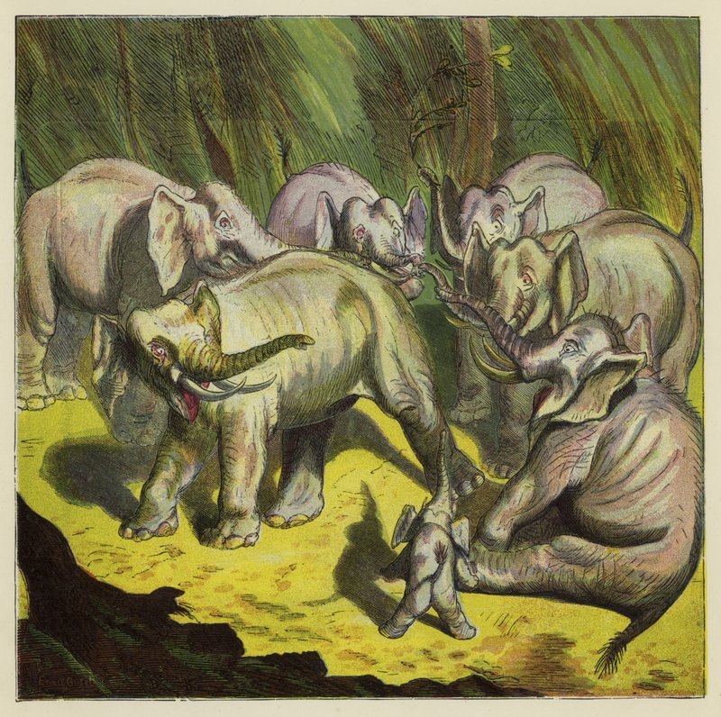O elefante que perdeu a cauda de Ernest Henry Griset