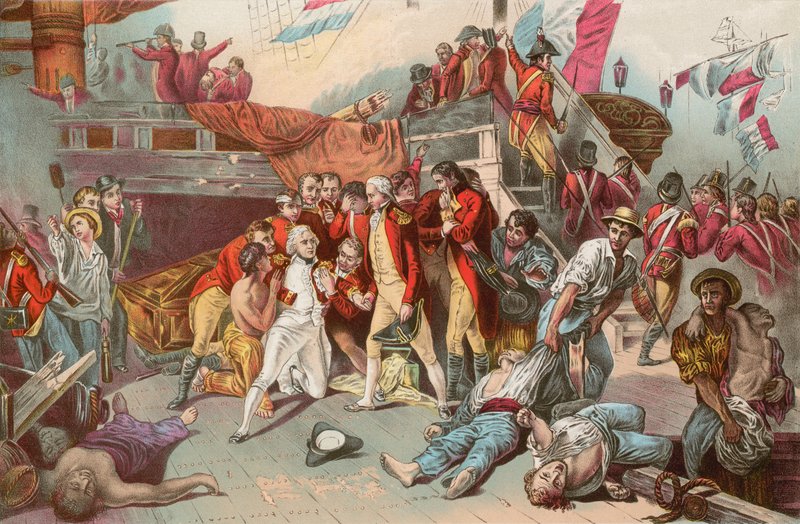 A última batalha de Nelson de Ernest Slingeneyer