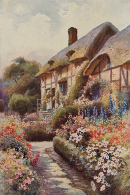 Anne Hathaways Cottage, Stratford-on-Avon von Ernest William Haslehust