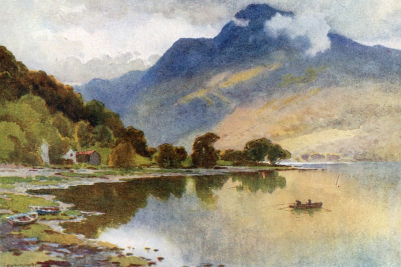 Ben Lomond de Luss (cor litho) de Ernest William Haslehust
