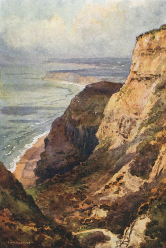 Blackgang Chine (cor litho) de Ernest William Haslehust