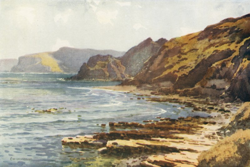 Baía da Cornalina (lito colorido) de Ernest William Haslehust