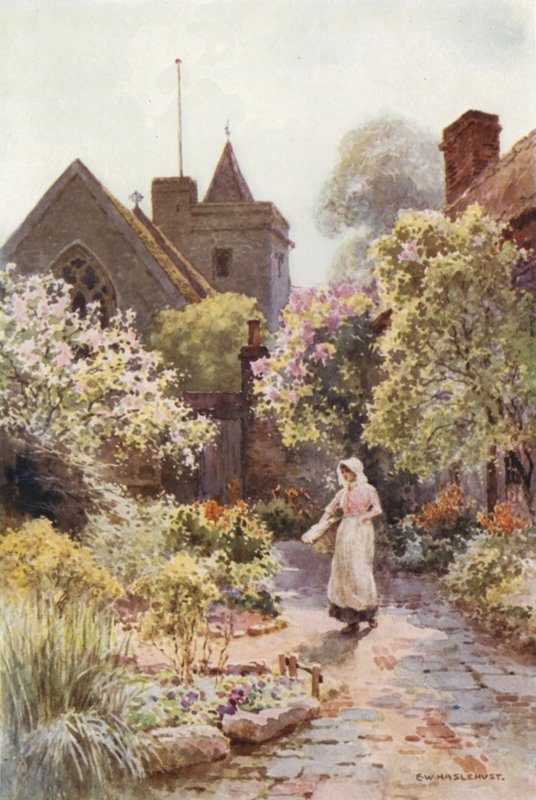Cooling Church (lito a cores) de Ernest William Haslehust