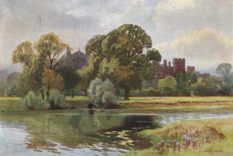 Colégio Eton de Windsor (cor litho) de Ernest William Haslehust