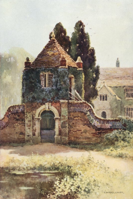 Gateway, Poxwell Manor House (lito colorido) de Ernest William Haslehust