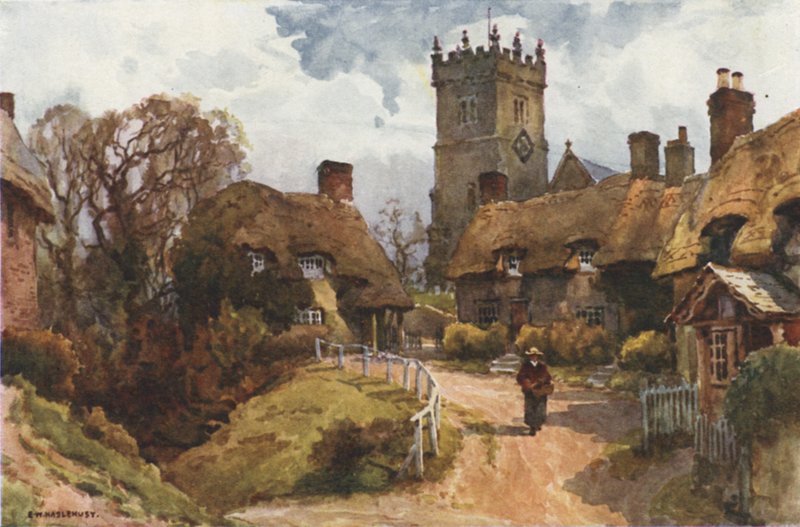 Godshill (cor litho) de Ernest William Haslehust