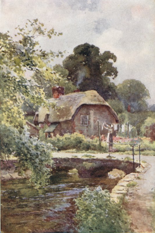Cabana do Carrasco, Dorchester (cor litho) de Ernest William Haslehust