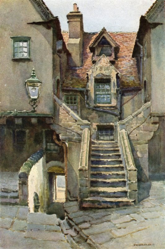 In White Horse Close (lito colorido) de Ernest William Haslehust