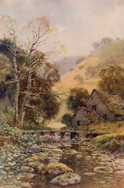 Lathkil Dale (cor litho) de Ernest William Haslehust