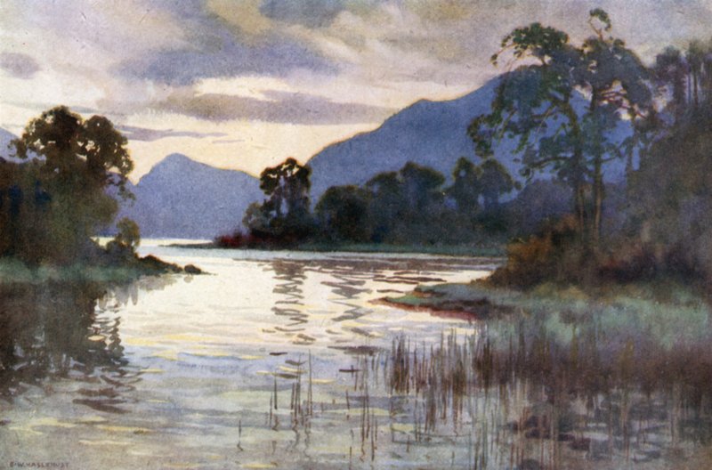 Estreito de Luss (cor litho) de Ernest William Haslehust
