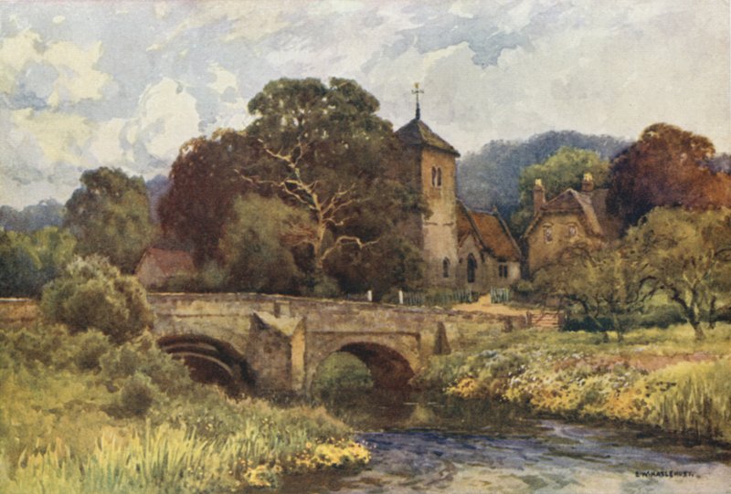 Mordiford (lito colorido) de Ernest William Haslehust
