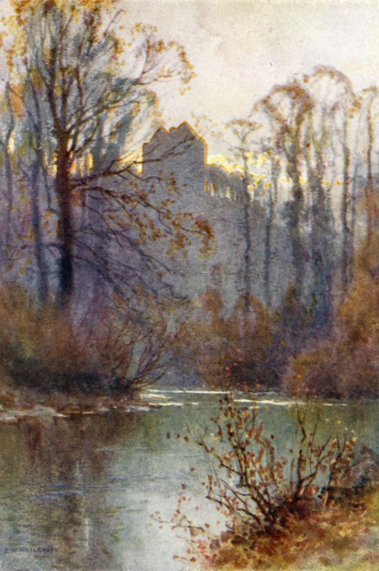 Torre de Newark (lito a cores) de Ernest William Haslehust