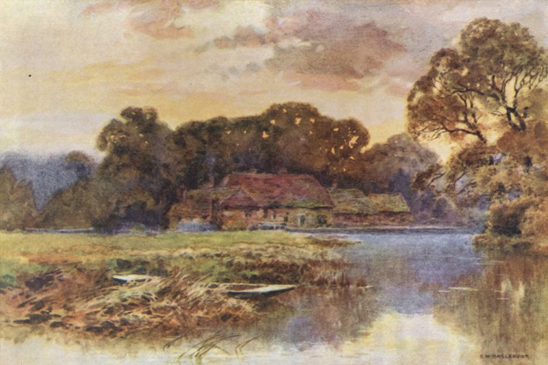 Pangbourne (cor litho) de Ernest William Haslehust