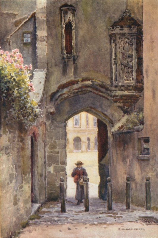 Penniless Gate, Wells (cor litho) de Ernest William Haslehust