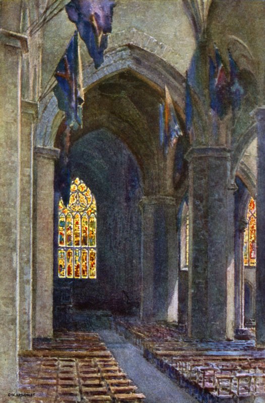 Catedral de St. Giles (cor litho) de Ernest William Haslehust