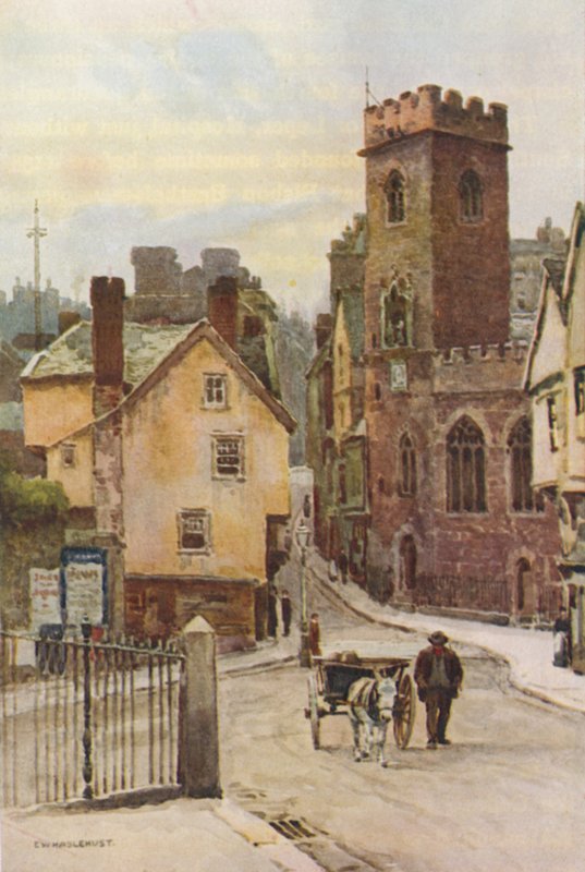 St. Mary Steps (lito a cores) de Ernest William Haslehust