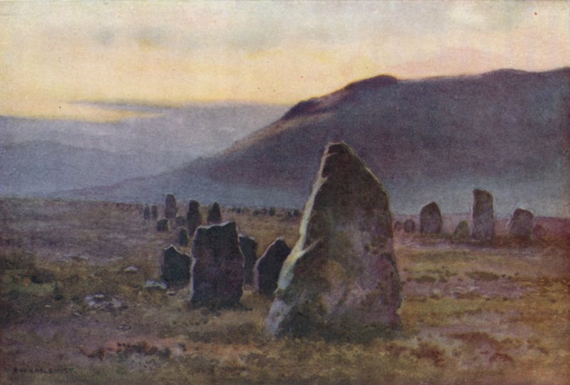 Stone Avenue, perto de Merrivale (lito a cores) de Ernest William Haslehust