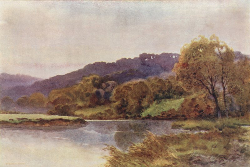 Streatley Hills (cor litho) de Ernest William Haslehust
