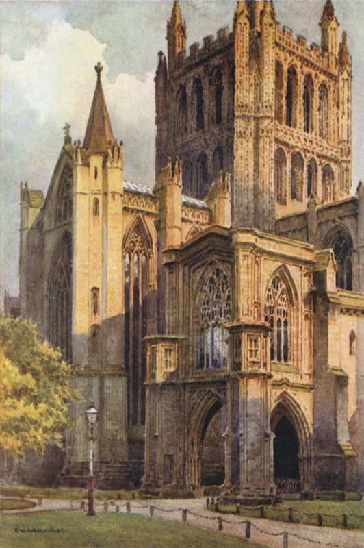A Catedral do Noroeste (lito a cores) de Ernest William Haslehust