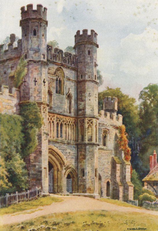 The Gateway, Battle Abbey (cor litho) de Ernest William Haslehust