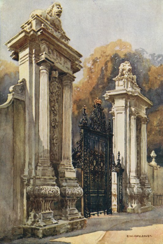 A Porta do Leão (cor litho) de Ernest William Haslehust