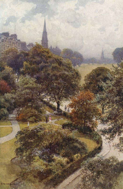 "The Stray", Harrogate (lito colorido) de Ernest William Haslehust