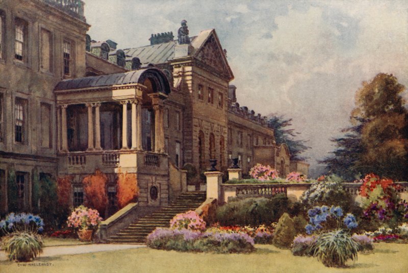 Abadia de Welbeck (cor litho) de Ernest William Haslehust