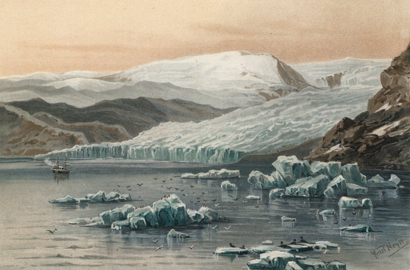 Glaciar Tyndall, noroeste da Groenlândia de Ernst Heyn