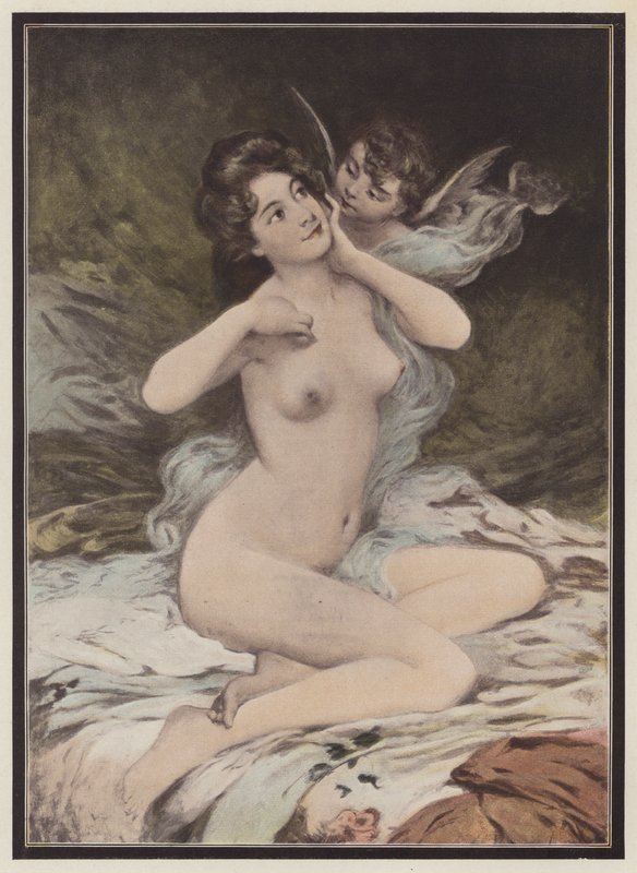 Mensagem de amor (cor litho) de Etienne Albert Eugene Joannon Navier