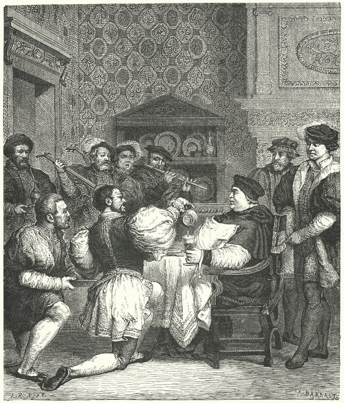 Cardeal Wolsey se divertindo em casa de Etienne after Ronjat