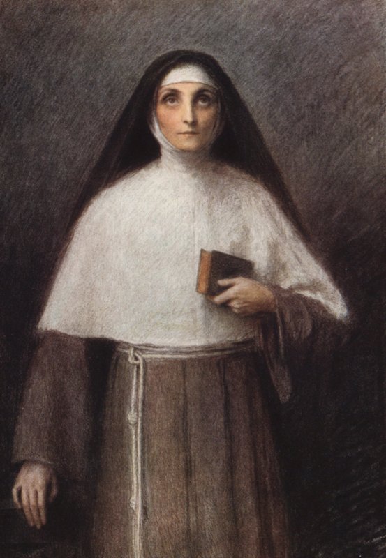 Santa Clara (litografia a cores) de Eugene (after) Burnand