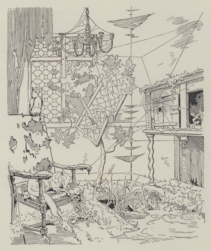 Cena de La Dame de Gai-Fredon, de Quatrelles (Ernest L