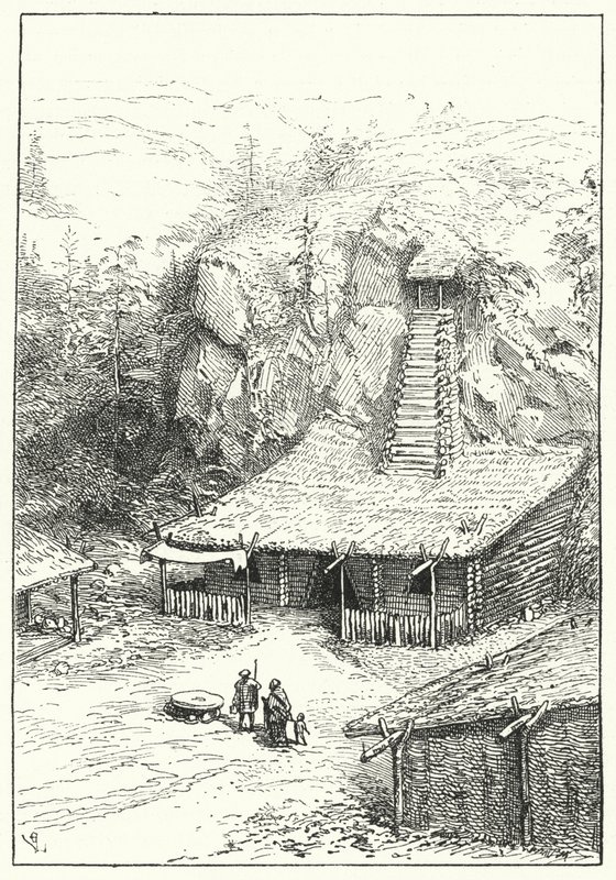 Moradia ariana na antiga Índia de Eugene Emmanuel after Viollet le Duc
