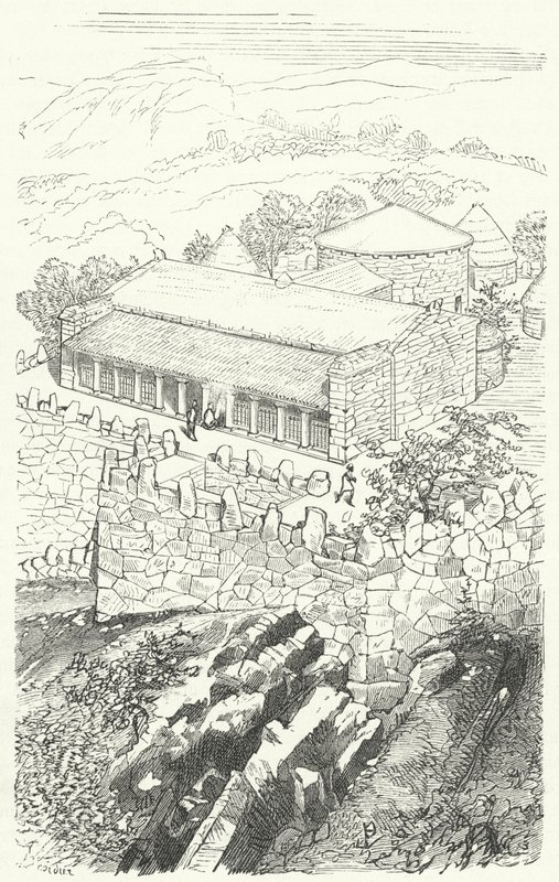 Casa de um nobre daselasgiano de Eugene Emmanuel after Viollet le Duc