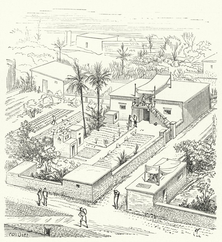 Casa Rural no Antigo Egito de Eugene Emmanuel after Viollet le Duc