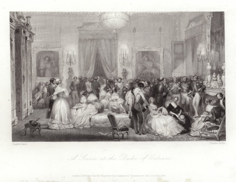 Um sarau no duque de Orleans de Eugene Louis Lami